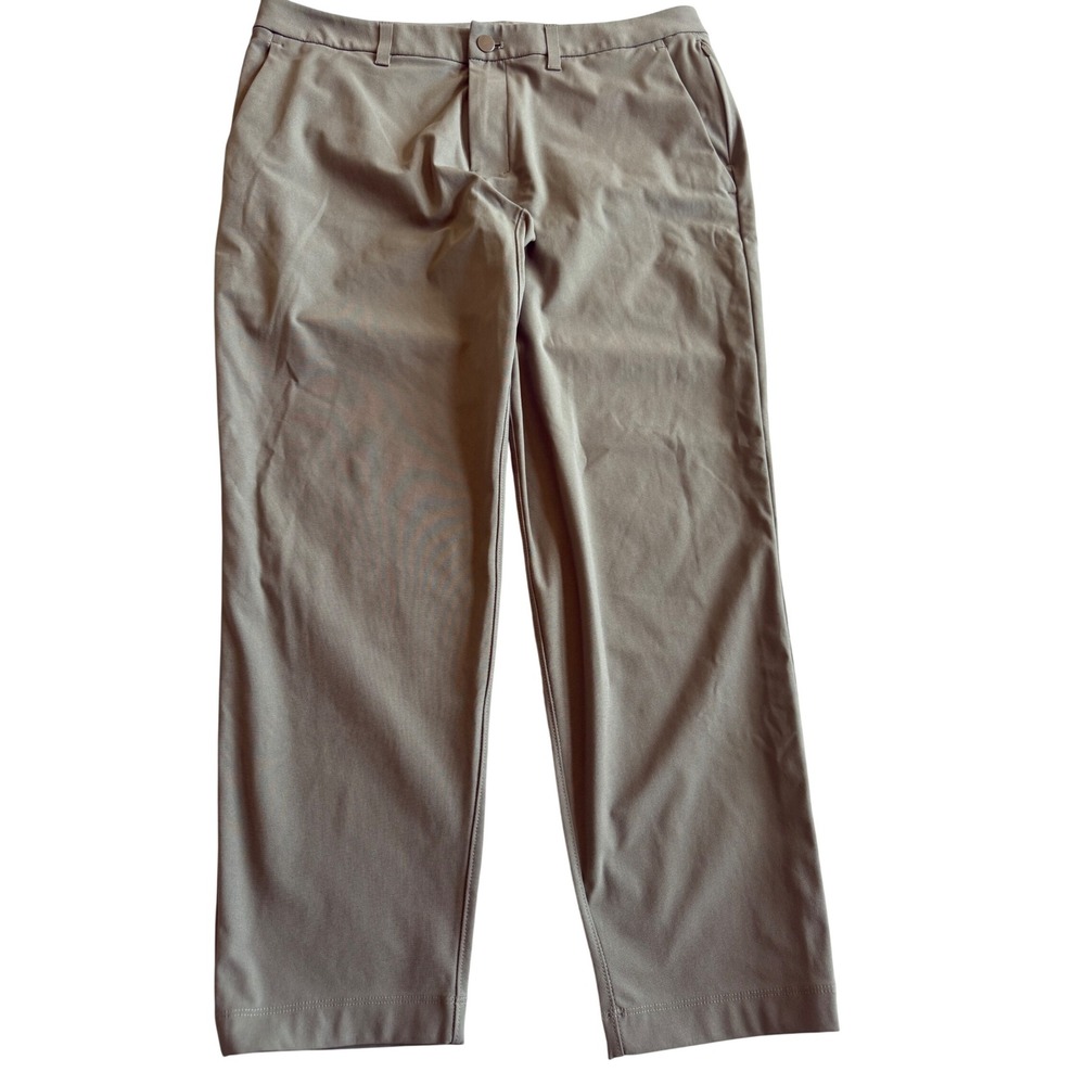 Lululemon Mens ABC Classic Trouser Pants 34 Green Golf Preppy Office Old Money